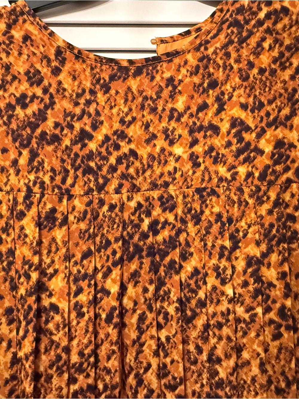 Nanette Lepore Yellow Gold Animal-Print Lined Dress - Picture 5 of 7